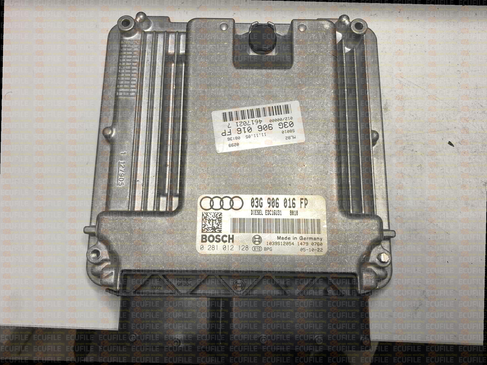 BOSCH EDC16U31-4.83 0281012128 AUDI A4 2.0 TDI 140HP 03G906016FP 1037389839-9798