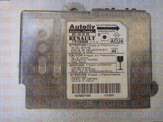 AUTOLIV ACU4 607060500 RENAULT MEGANE II 7701066508 AE EEPROM 95160