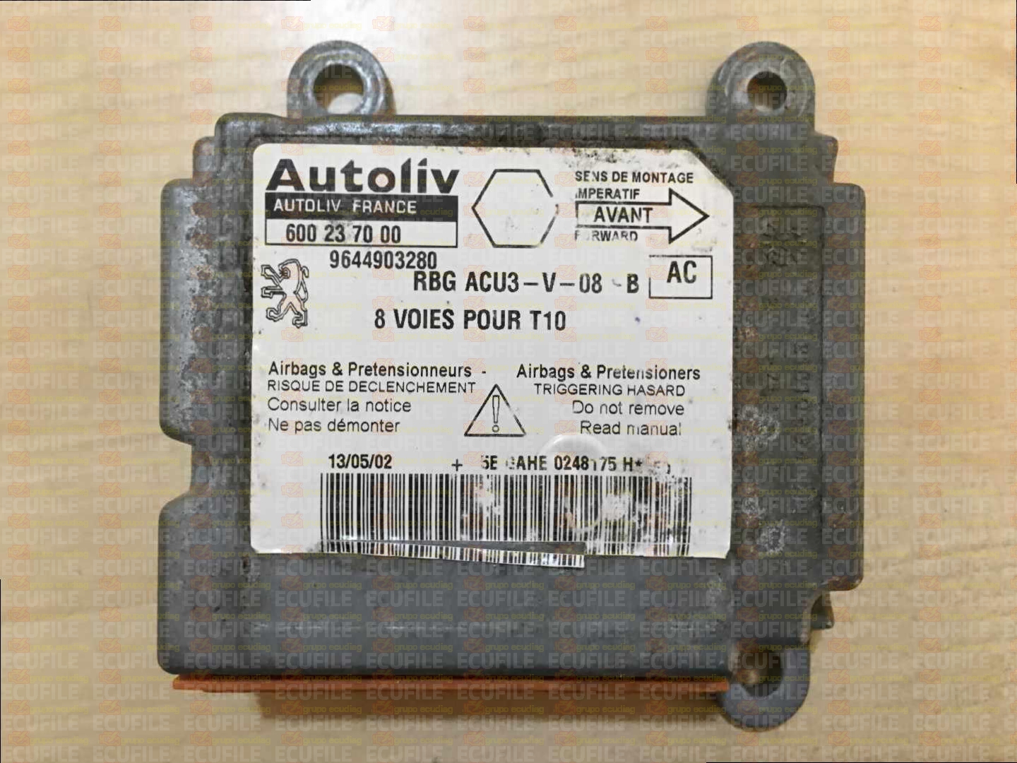 AUTOLIV 600237000 PEUGEOT 206 9644903280 AC