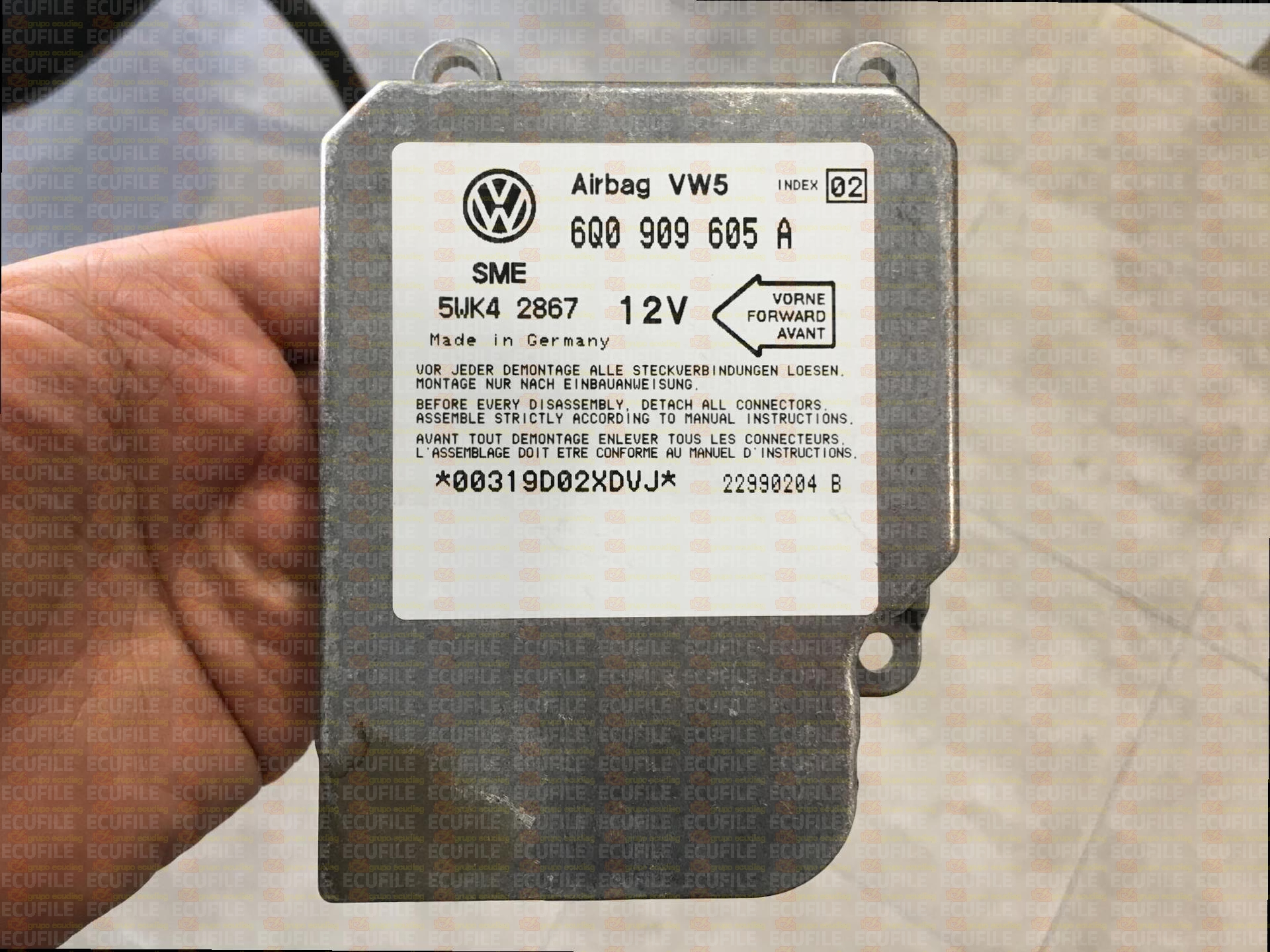 SIEMENS 5WK42867 VOLKSWAGEN BORA 6Q0909605A VW5 INDEX 02