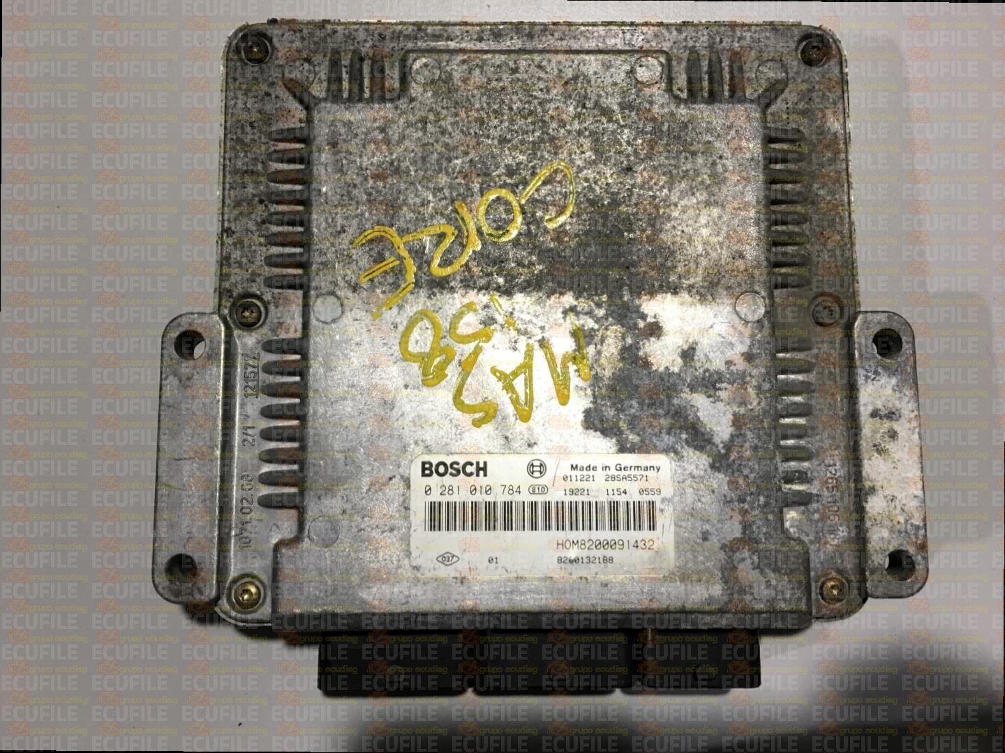 BOSCH EDC15C3-4.2 0281010784 RENAULT MASTER II 2.5 DCI 114HP HOM8200091432 8200132188 1037363131