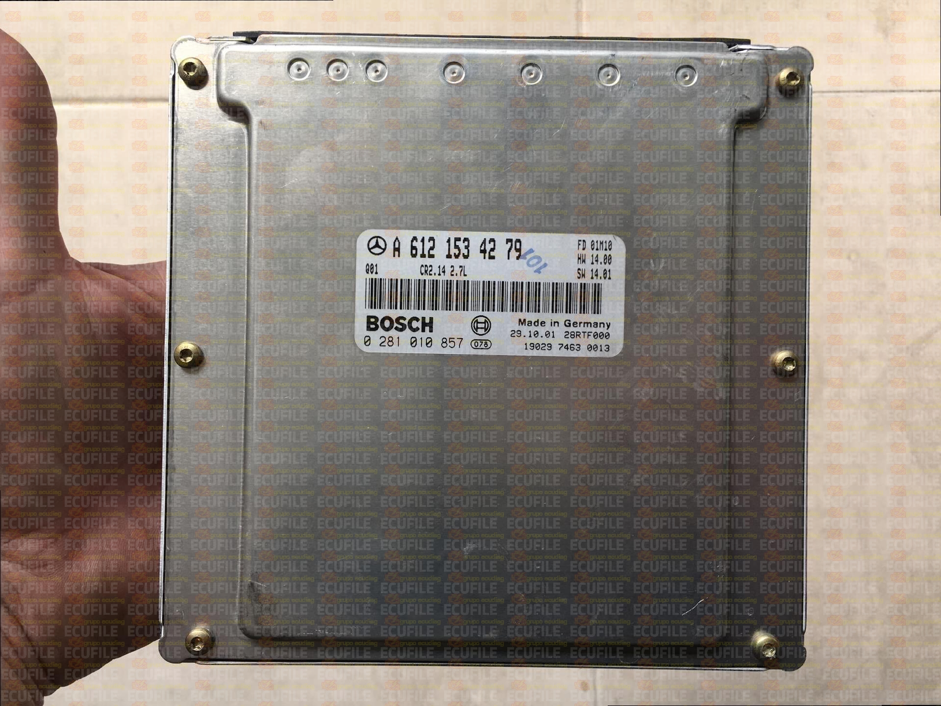 BOSCH EDC15C6-4.11 0281010857 MERCEDES W203 C270 II 2.7 CDI 170HP A6121534279 1037351718