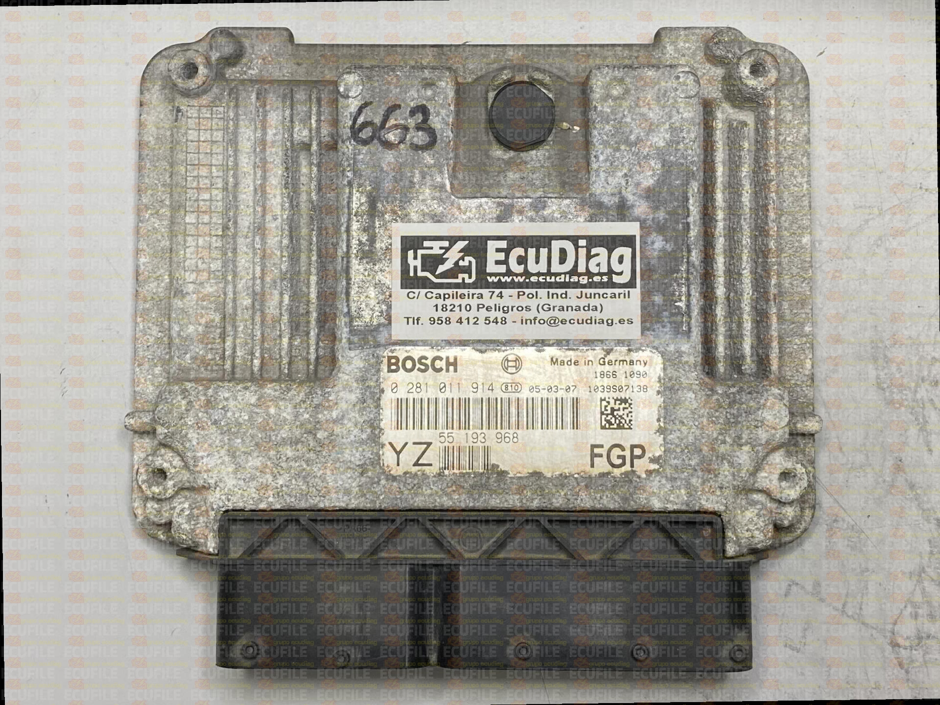 BOSCH EDC16C9-3.21 0281011914 OPEL VECTRA III C 1.9 CDTI 150HP 55193968 YZ 1037371351