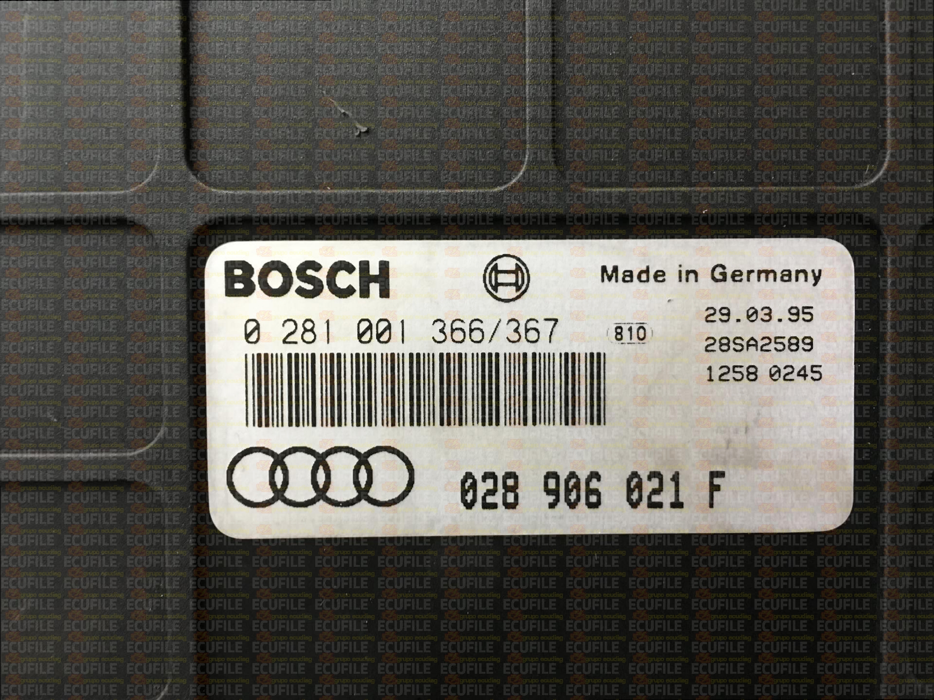 BOSCH EDC1.3.3 (MSA 12-4.4) 0281001366-367 AUDI A4 1.9 TDI 90HP 028906021F