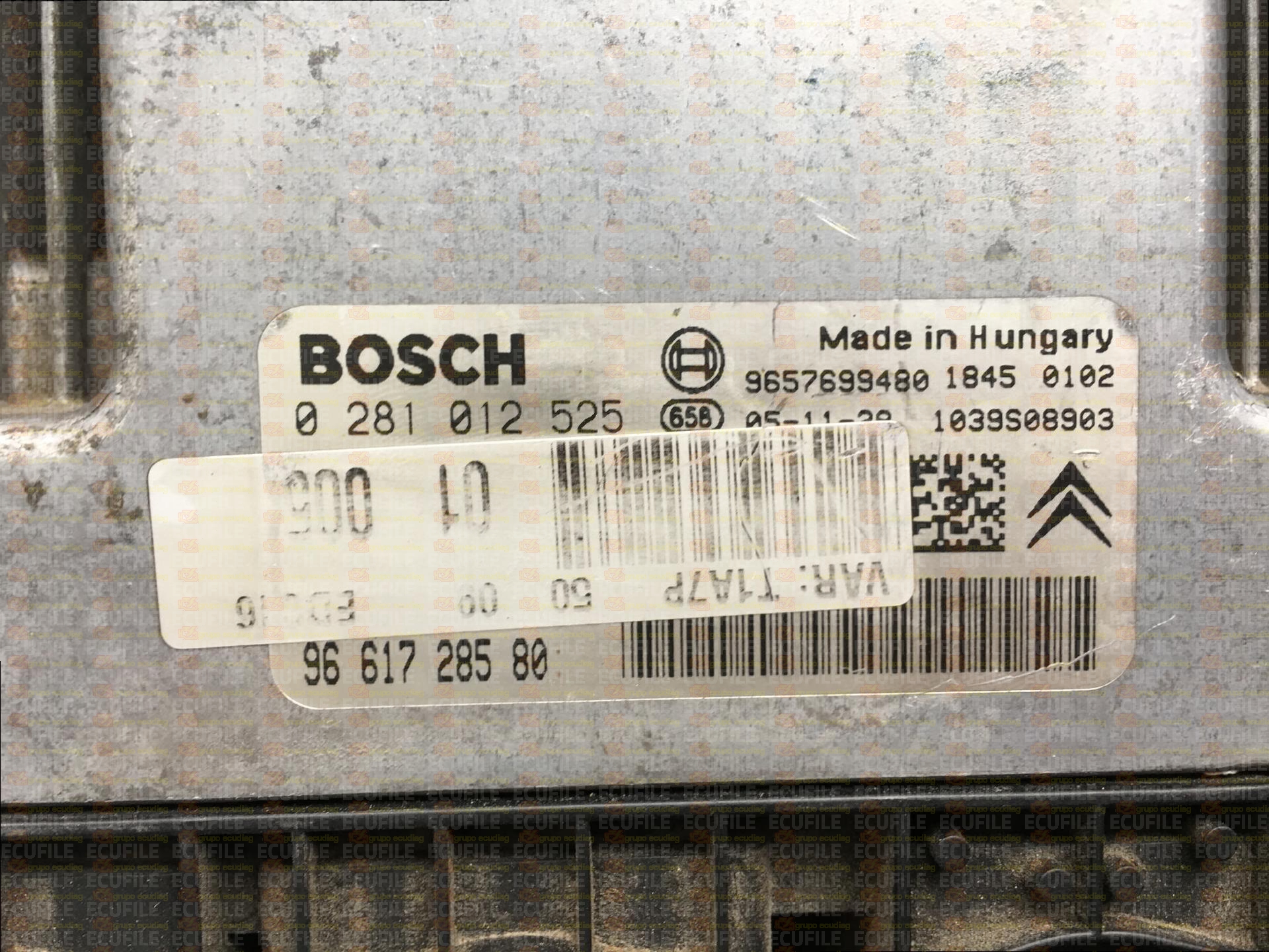 BOSCH EDC16C34-4.61 0281012525 CITROEN C3 PEUGEOT 206 207 1.4 HDI 68HP 9661728580 1037376757