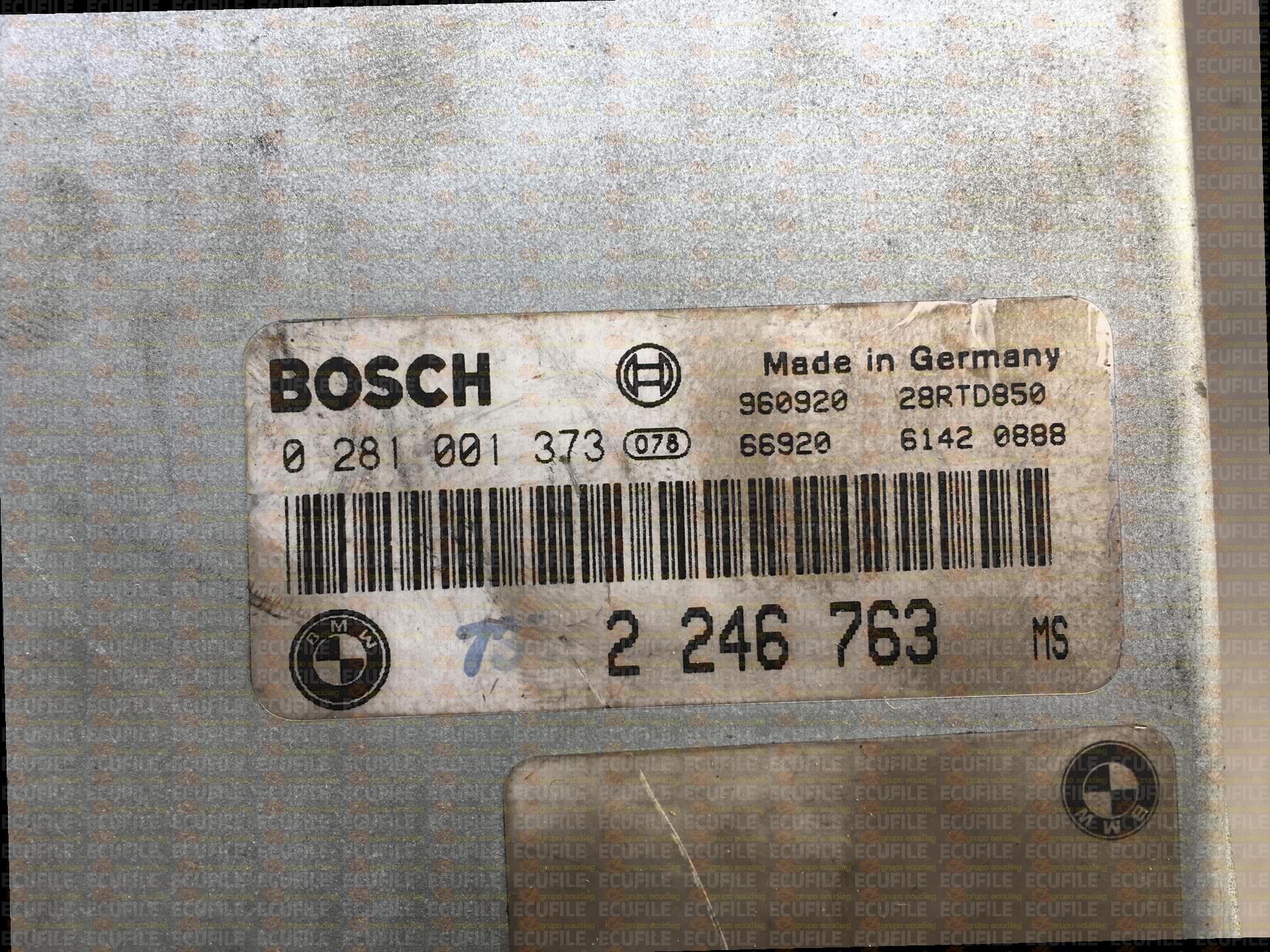 BOSCH EDC1.3.1 (MSA11-10.17) 0281001373 BMW E39 525 TDS 143HP 2246763 13612246763 1037355075-76