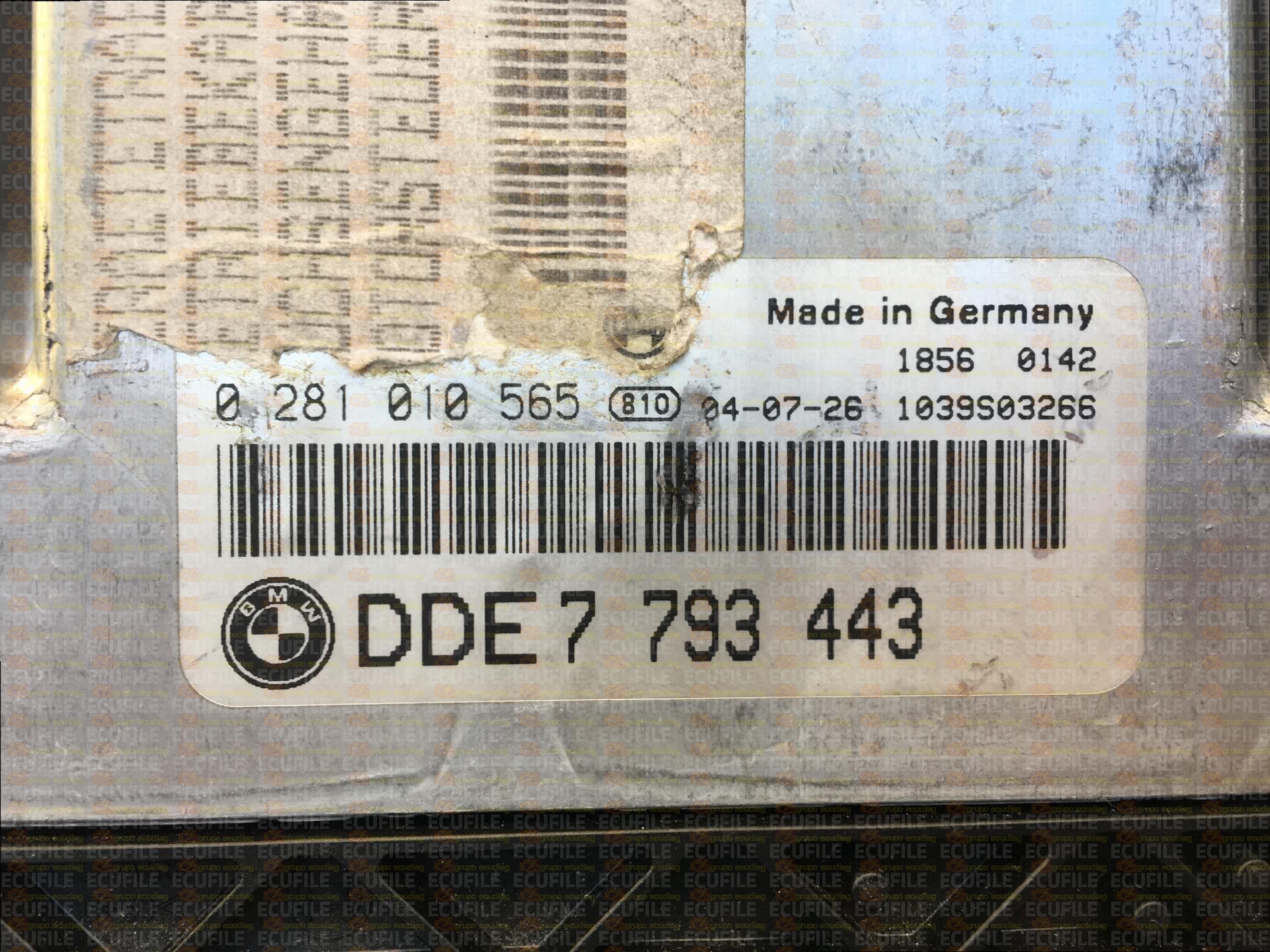 BOSCH EDC16C1-3.1 0281010565 BMW E46 320D 2.0D 150HP 7793443 13617793443 1037361858