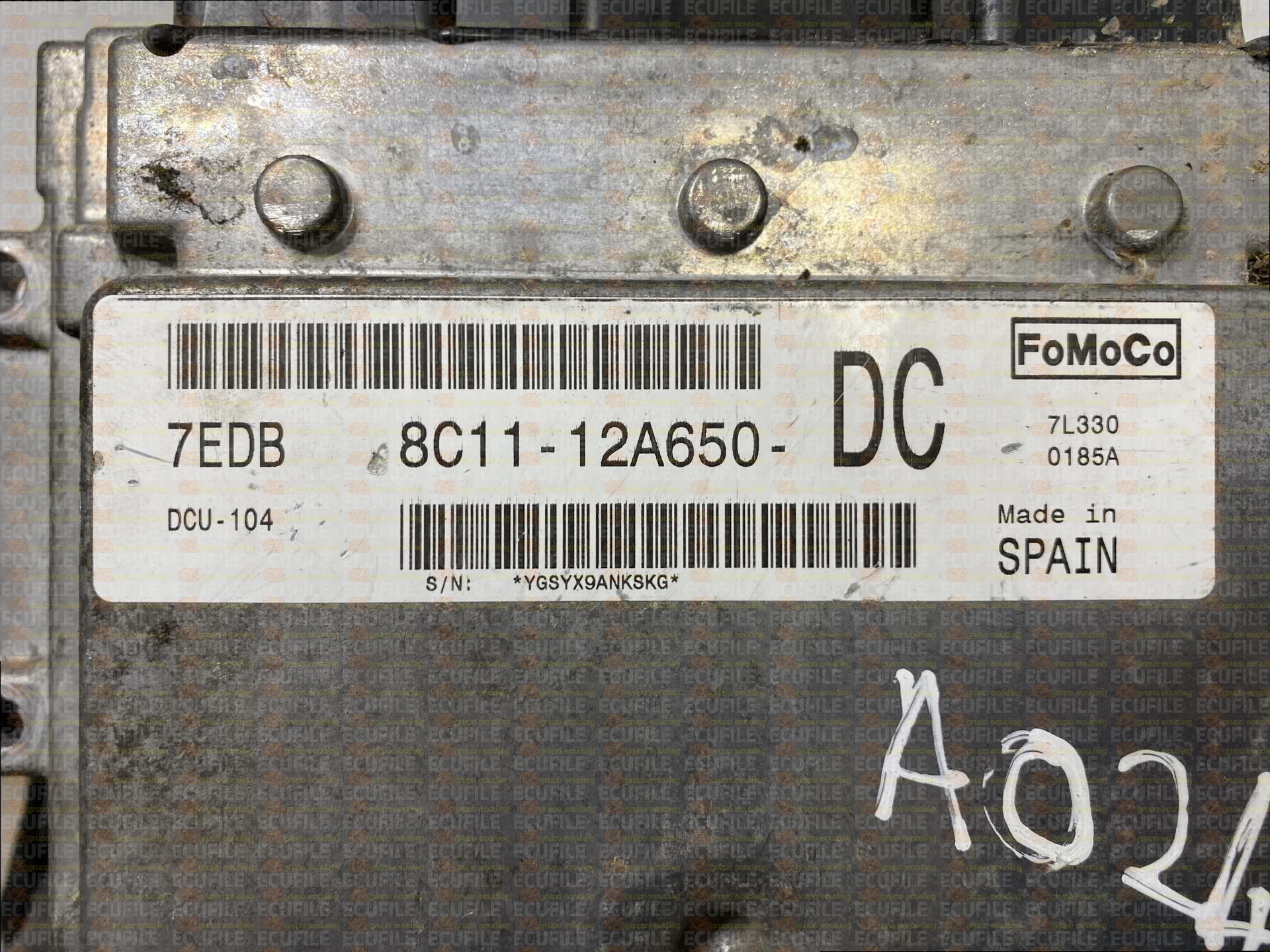 VISTEON DCU-104 FORD TRANSIT 2.2 TDCI 140HP 8C11-12A650-DC 8C11-12A650-DL 7EDB 8C11-12K532-EB
