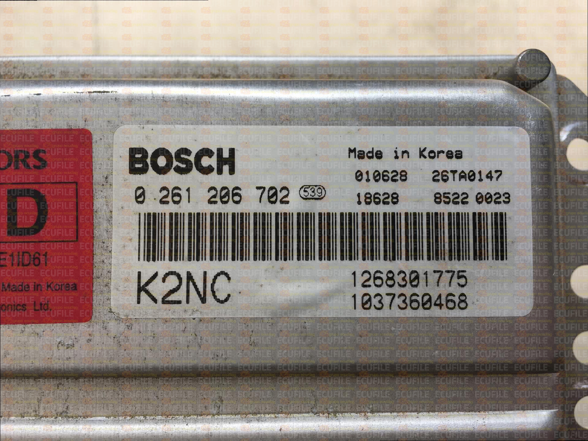 BOSCH M7.9.1 0261206702 KIA SHUMA 1.6 102HP 39110-2X3251 391102X3251 1268301775 SDFLA6DD - 1037360468