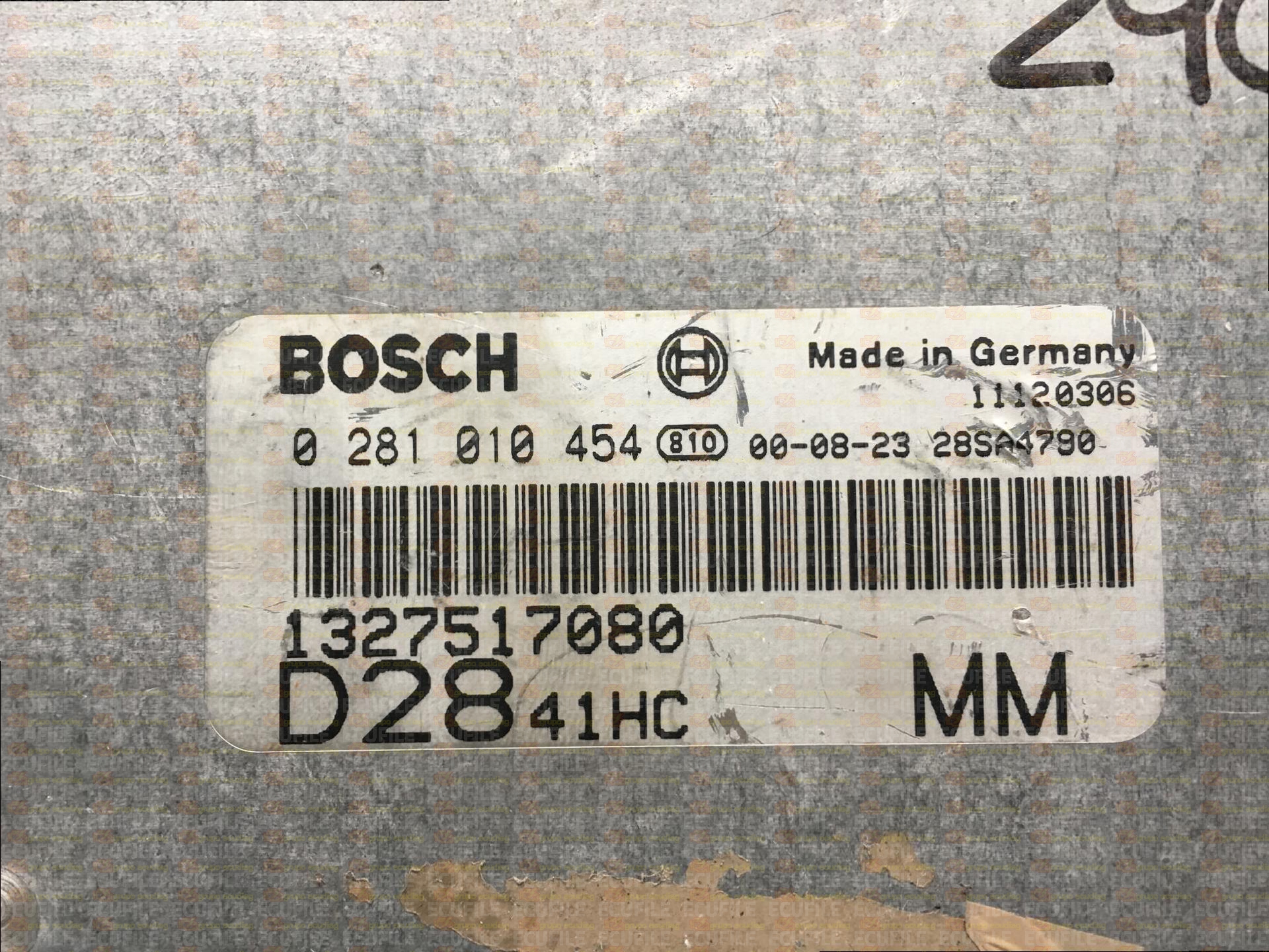 BOSCH EDC15C7-2.22 0281010454 FIAT DUCATO CITROEN JUMPER PEUGEOT BOXER 2.8 HDI JTD 128HP 1327517080 1037354633