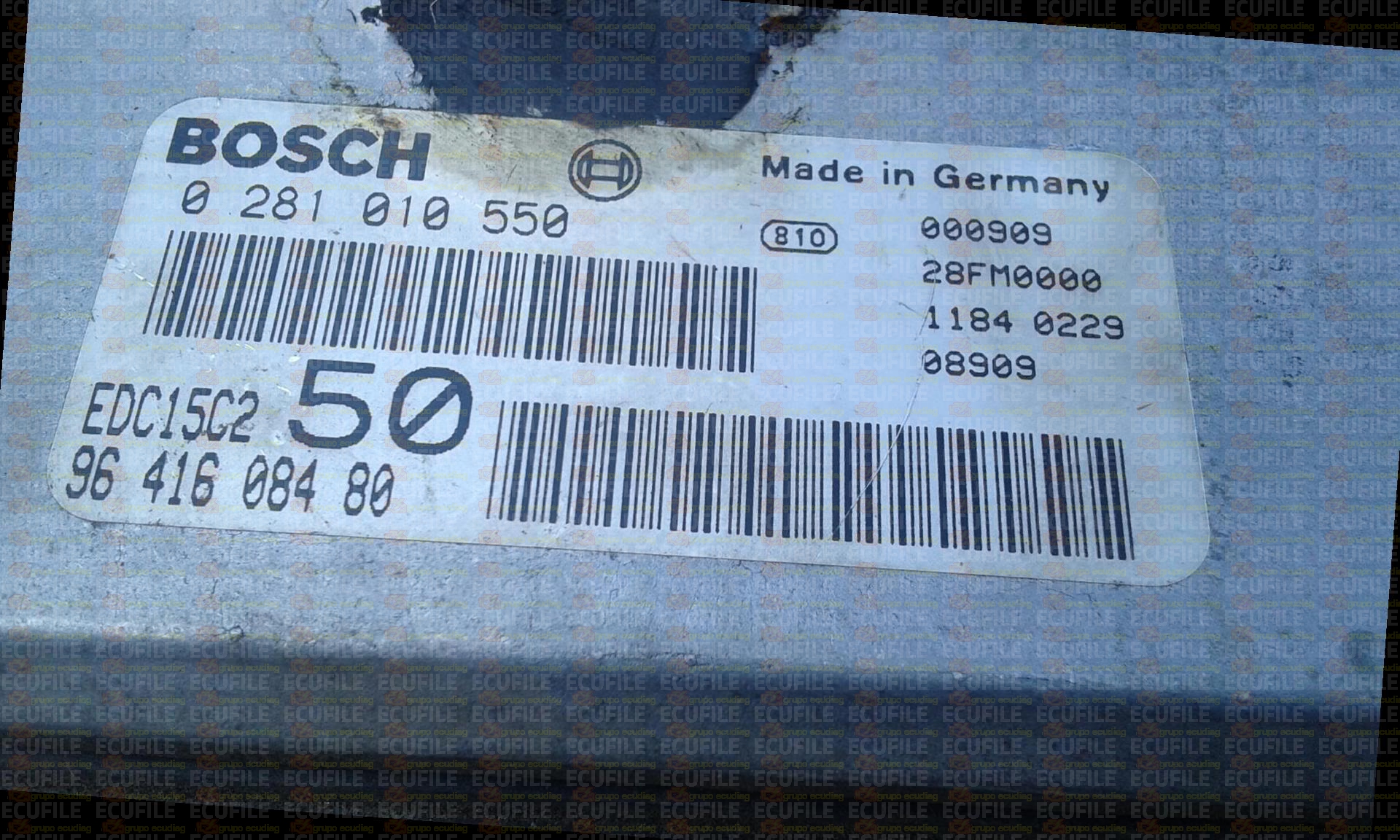 BOSCH EDC15C2-6.1 0281010550 PSA 9641608480 EEPROM 95P08