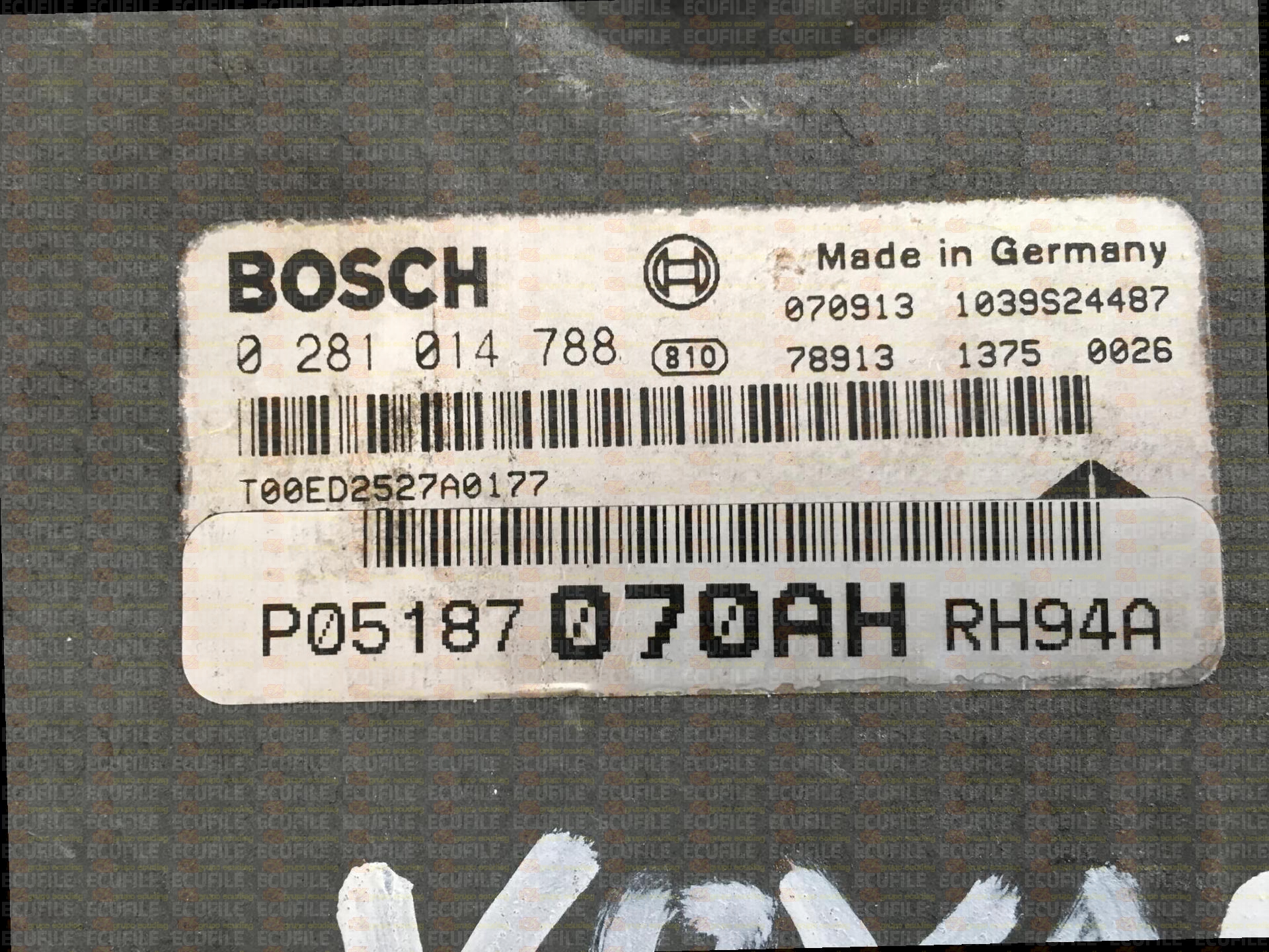 BOSCH EDC16CP31-8.60 0281014788 CHRYSLER VOYAGER 2.8 CRD 163HP P05187070AH 1037384667