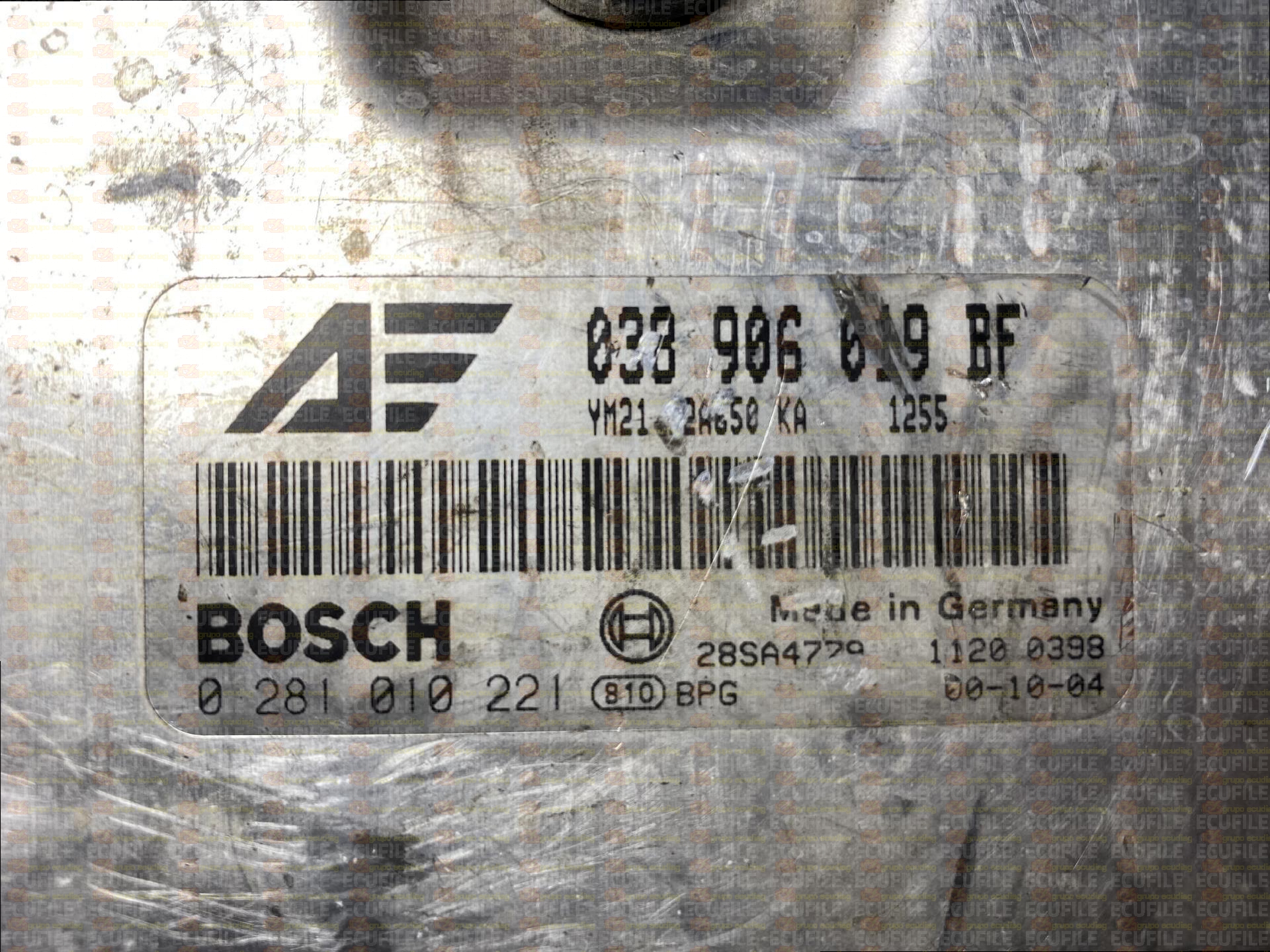 BOSCH EDC15P+22.3.2 0281010221 VOLKSWAGEN SHARAN SEAT ALHAMBRA FORD GALAXY 1.9 TDI 115HP 038906019BF 1037360084