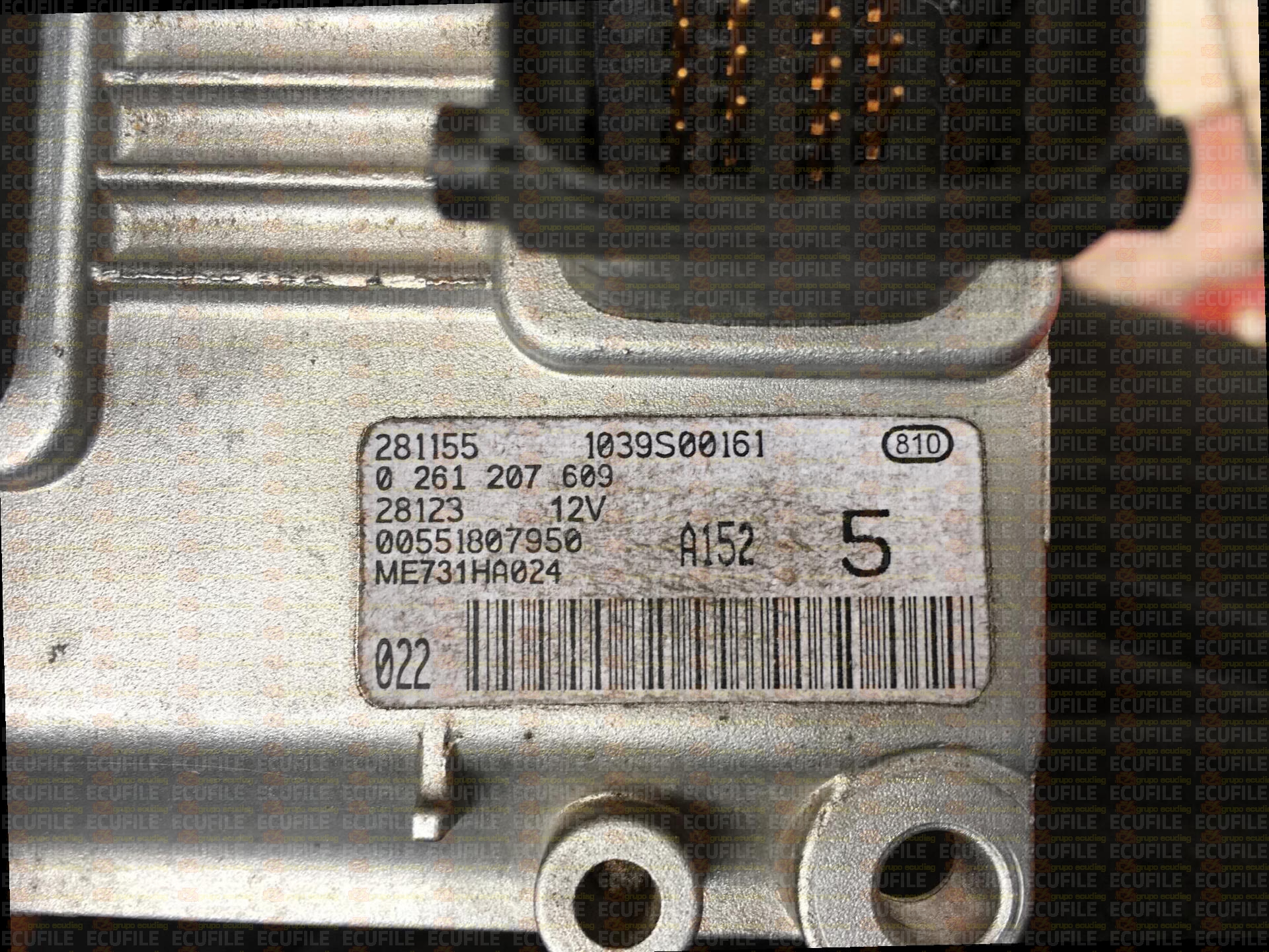 BOSCH ME7.3.1 0261207609 ALFA-ROMEO 156 3.2i V6 24V 250HP 55180795 00551807950 1037363702