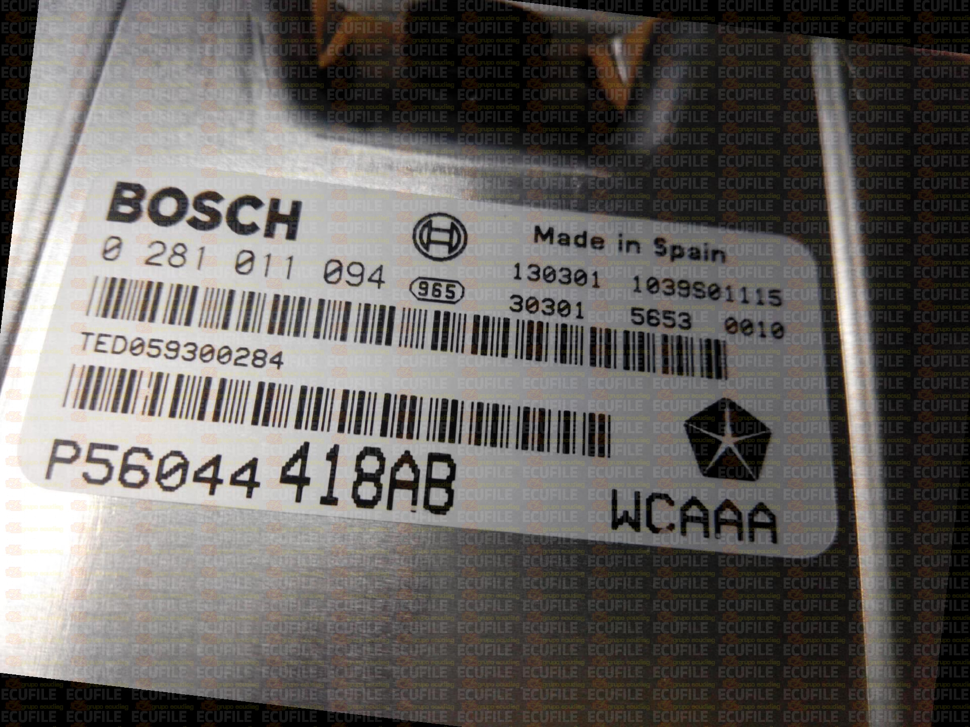 BOSCH EDC15C5-7.17 0281011094 JEEP GRAND CHEROKEE 2.7 CRD 163HP P56044418AB 1037366704