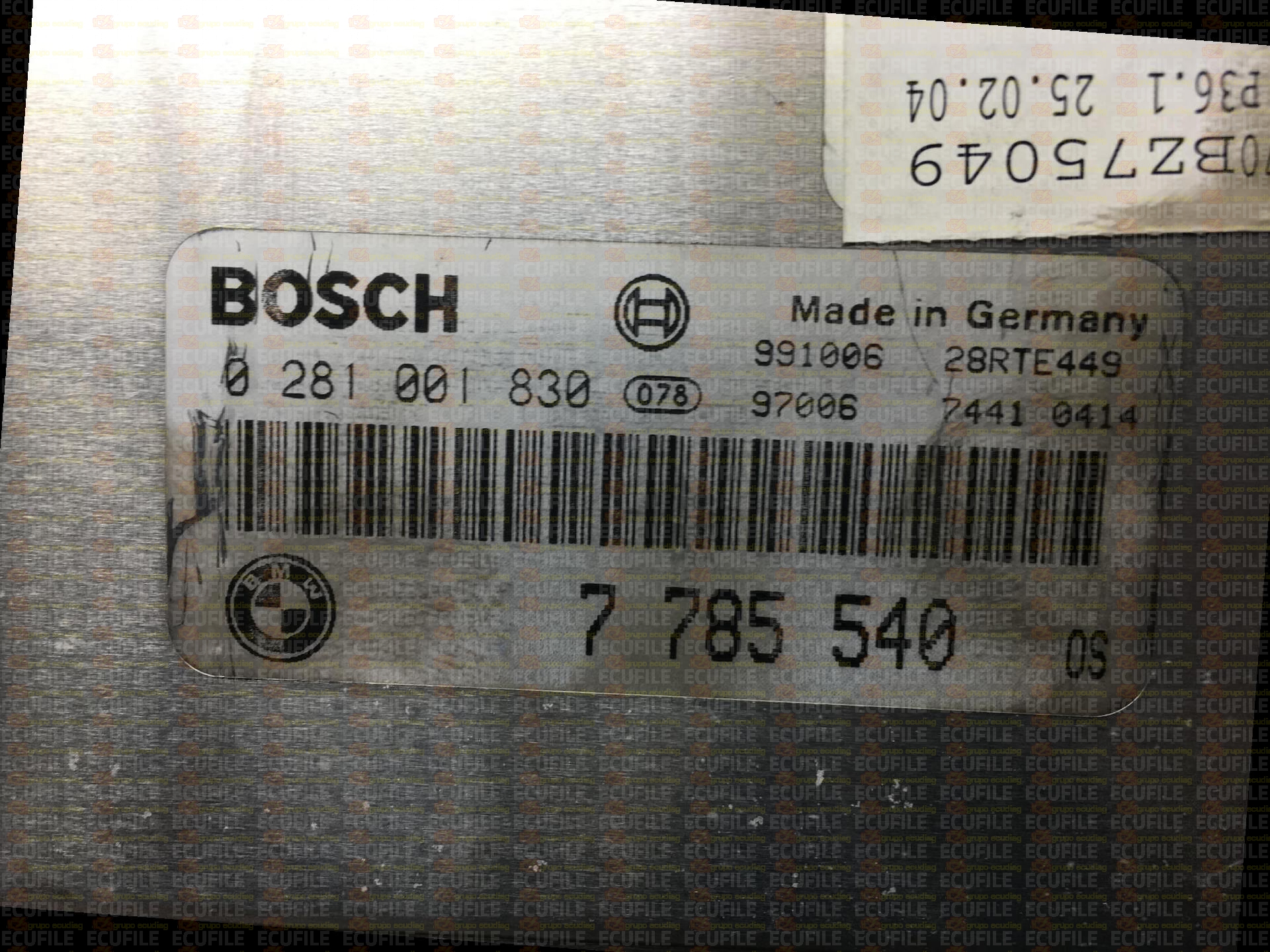 BOSCH EDC15C4-6.30 0281001830 BMW E39 530D 3.0 24V 186HP 7785540 13617785540 1037350667