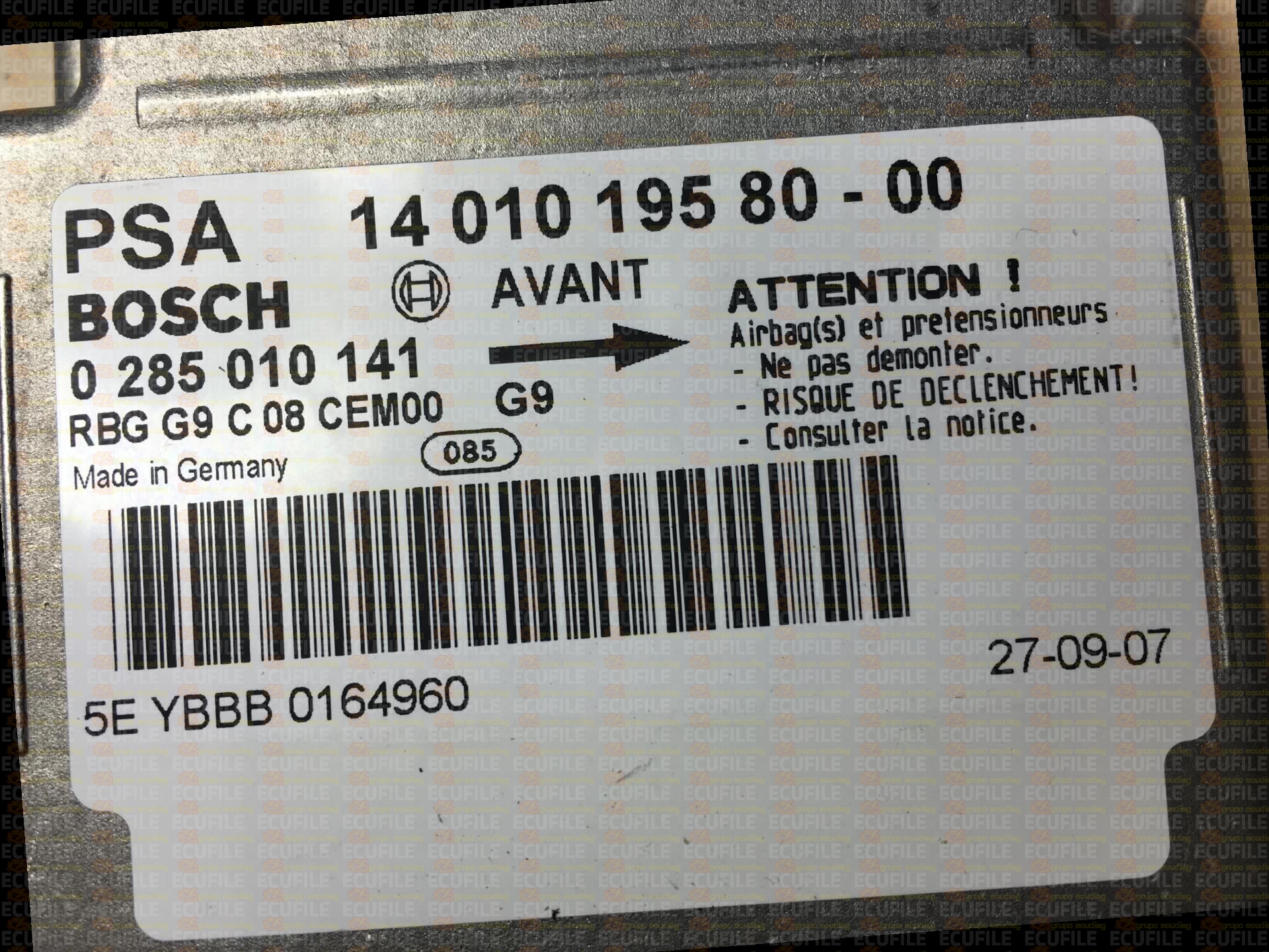 BOSCH 0285010141 FIAT SCUDO PSA 1401019580
