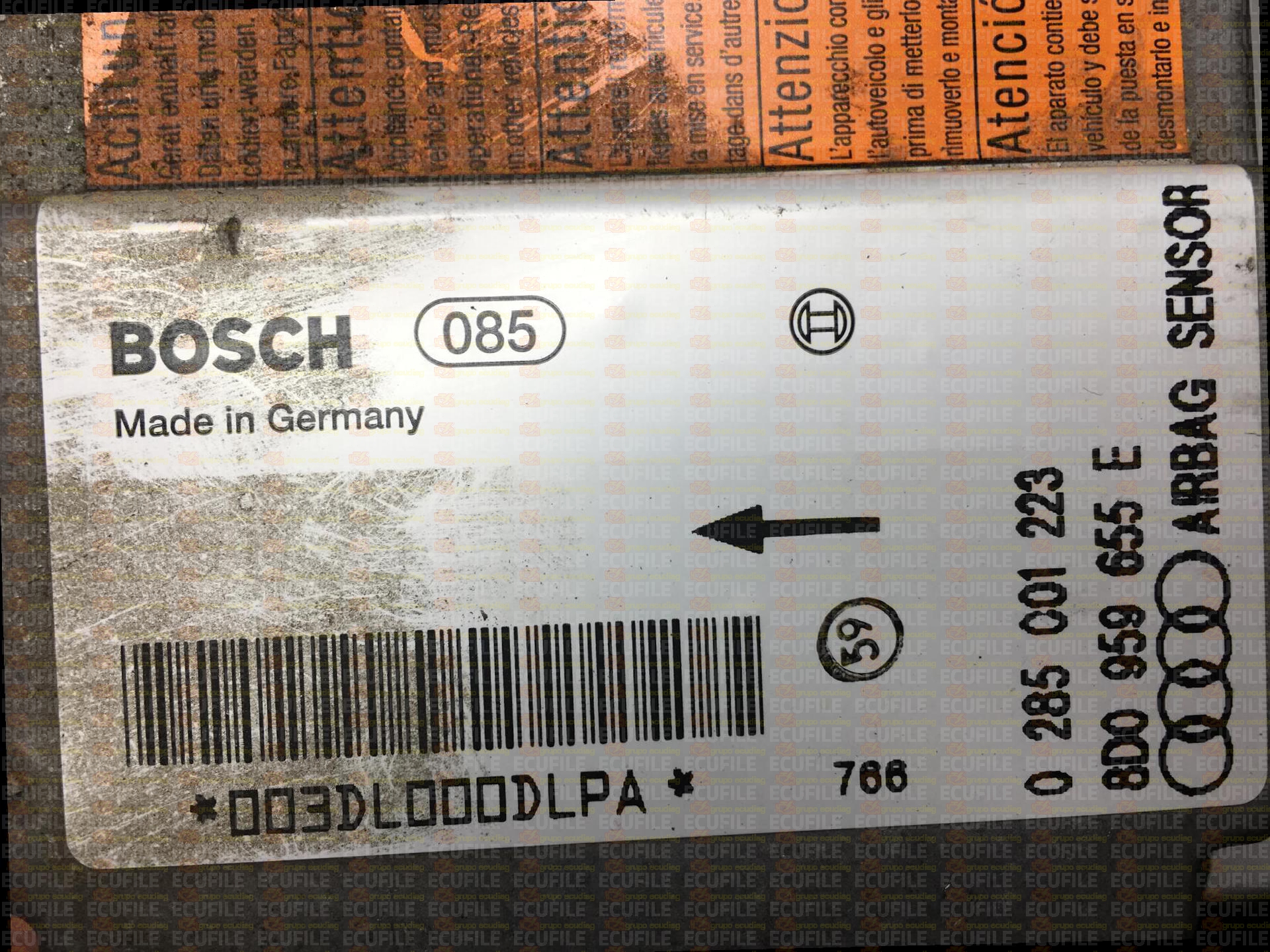 BOSCH AB7.1 0285001223 AUDI A3 8D0959655E