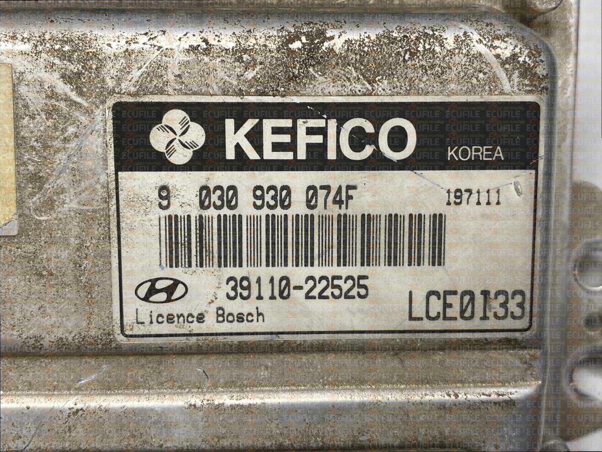 BOSCH M7.9.0 B261204499 KEFICO 9030930074F HYUNDAI ACCENT II 1.3i 86HP 39110-22525 LCE0I33