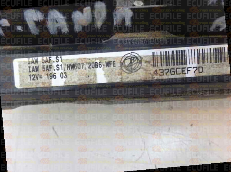 MAGNETI MARELLI IAW 5AF.S1 61600.578.03 FIAT 55192635 HW607 EEPROM 95160