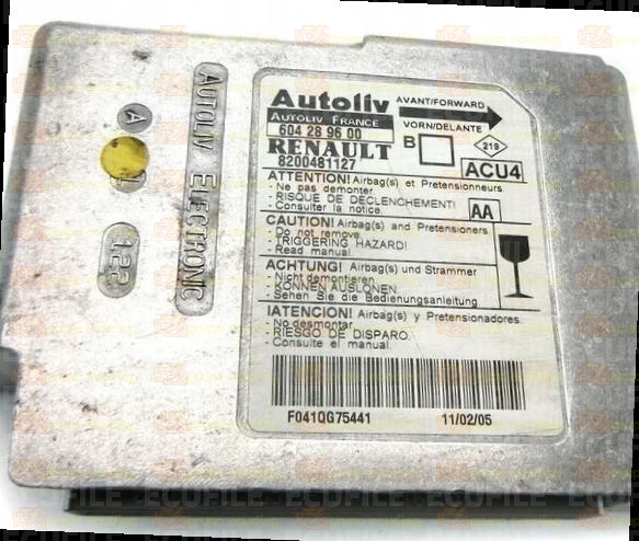AUTOLIV ACU4 604289600 RENAULT MEGANE II 8200481127 AA EEPROM 95160