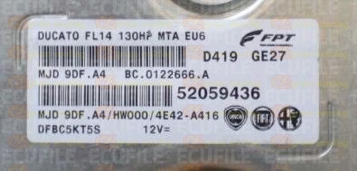 MAGNETI MARELLI MJD 9DF.A4 BC.0122666.A FIAT DUCATO III 2.3 JTD 130HP 52059436 HW000 EEPROM 95128