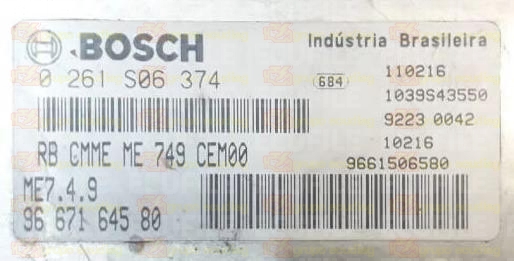 BOSCH ME7.4.9 0261S06374 PSA 9667164580 EEPROM 95320