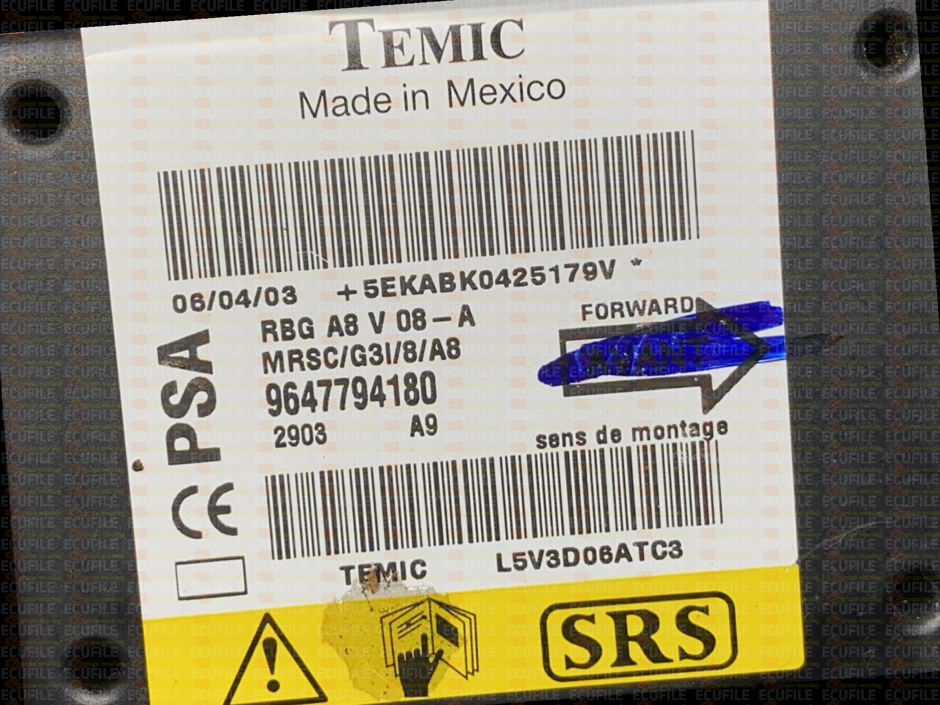 TEMIC 2903A9 CITROEN C3 9647794180