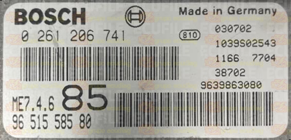 BOSCH ME7.4.6 0261206741 PSA 9651558580 EEPROM 95160