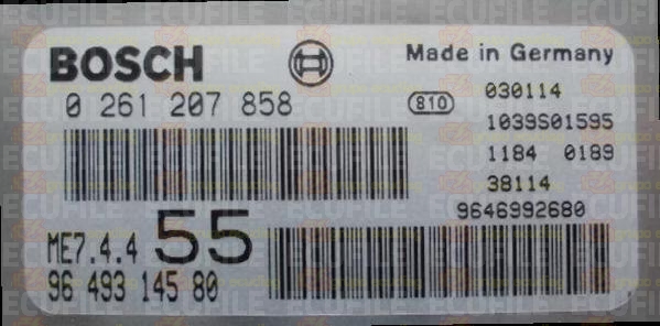 BOSCH ME7.4.4 0261207858 PSA 9649314580 EEPROM 95160