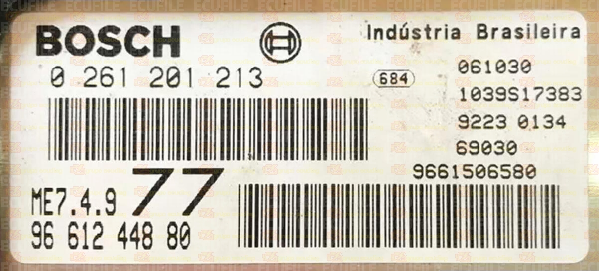 BOSCH ME7.4.9 0261201213 PSA 9661244880 EEPROM 95320