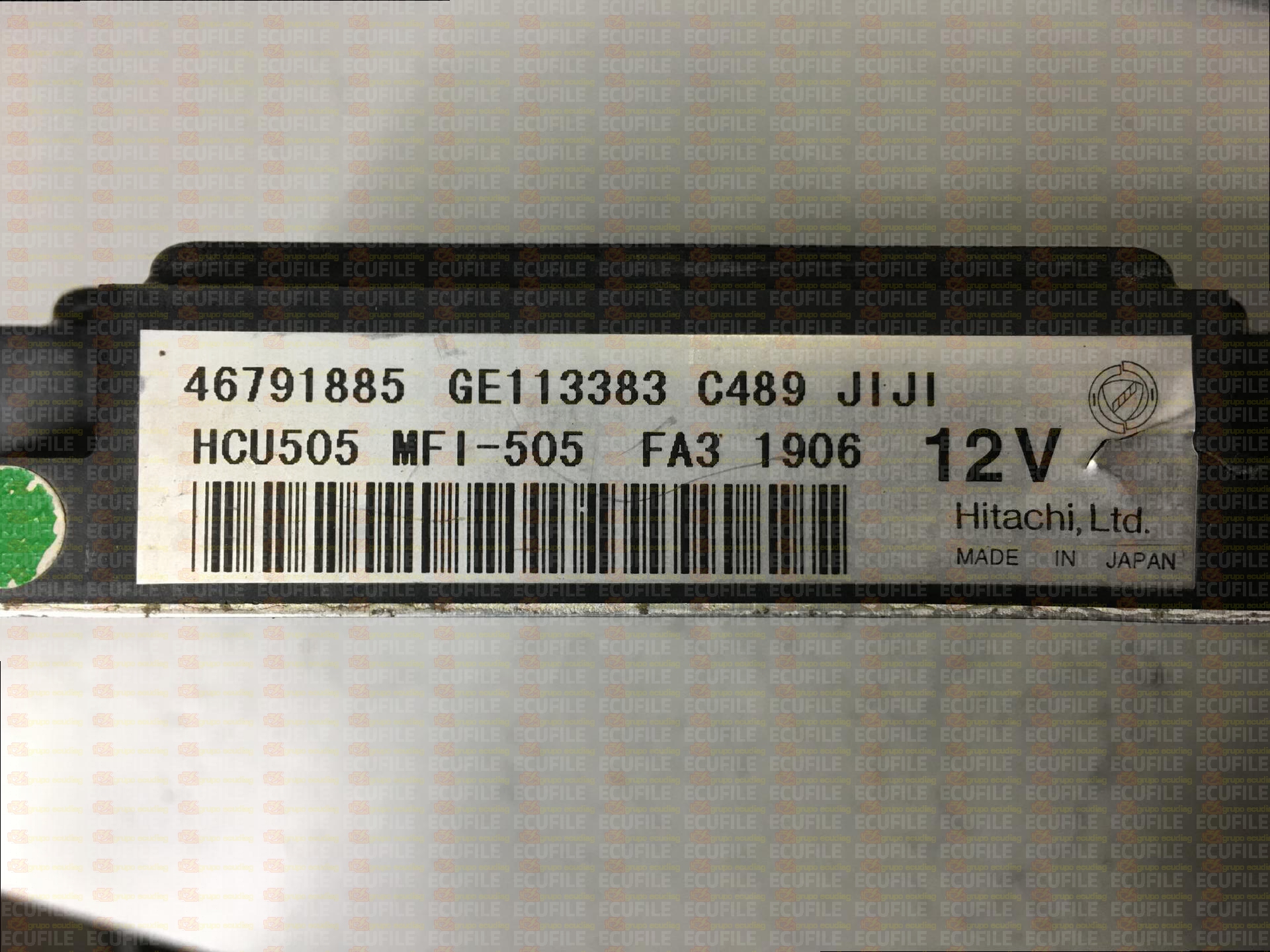 HITACHI MFI-505 HCU505 FIAT STILO 1.8i 16V 133HP 46791885 FMH95C01