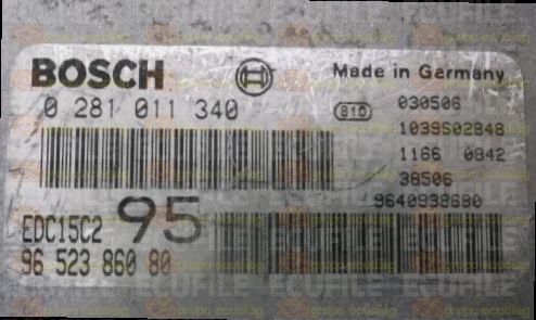 BOSCH EDC15C2-11.1 0281011340 CITROEN C5 PEUGEOT 406 2.0 HDI 110HP 9652386080 1037368212