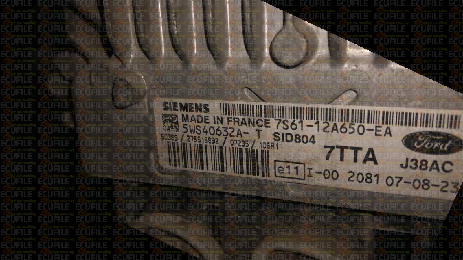 SIEMENS SID804 5WS40632A-T FORD FIESTA 1.4 TDCI 68HP 7S61-12A650-EA 7TTA FM10570000000