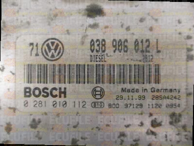 BOSCH EDC15VM+2.V1 0281010112 VOLKSWAGEN GOLF IV BORA 1.9 TDI 110HP 038906012L 1037352566