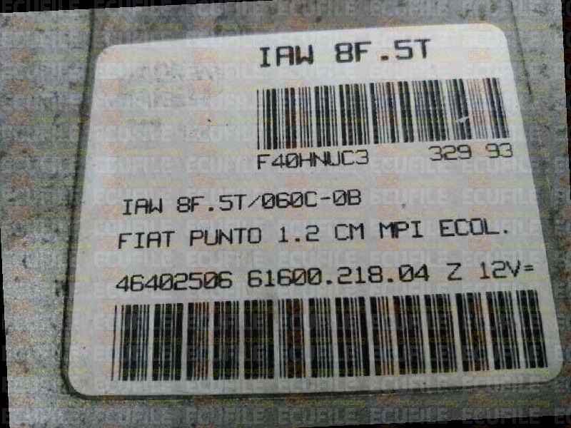MAGNETI MARELLI IAW 8F.5T 61600.218.04 FIAT PUNTO 1.2i 46402506 EEPROM MC68HC11F1
