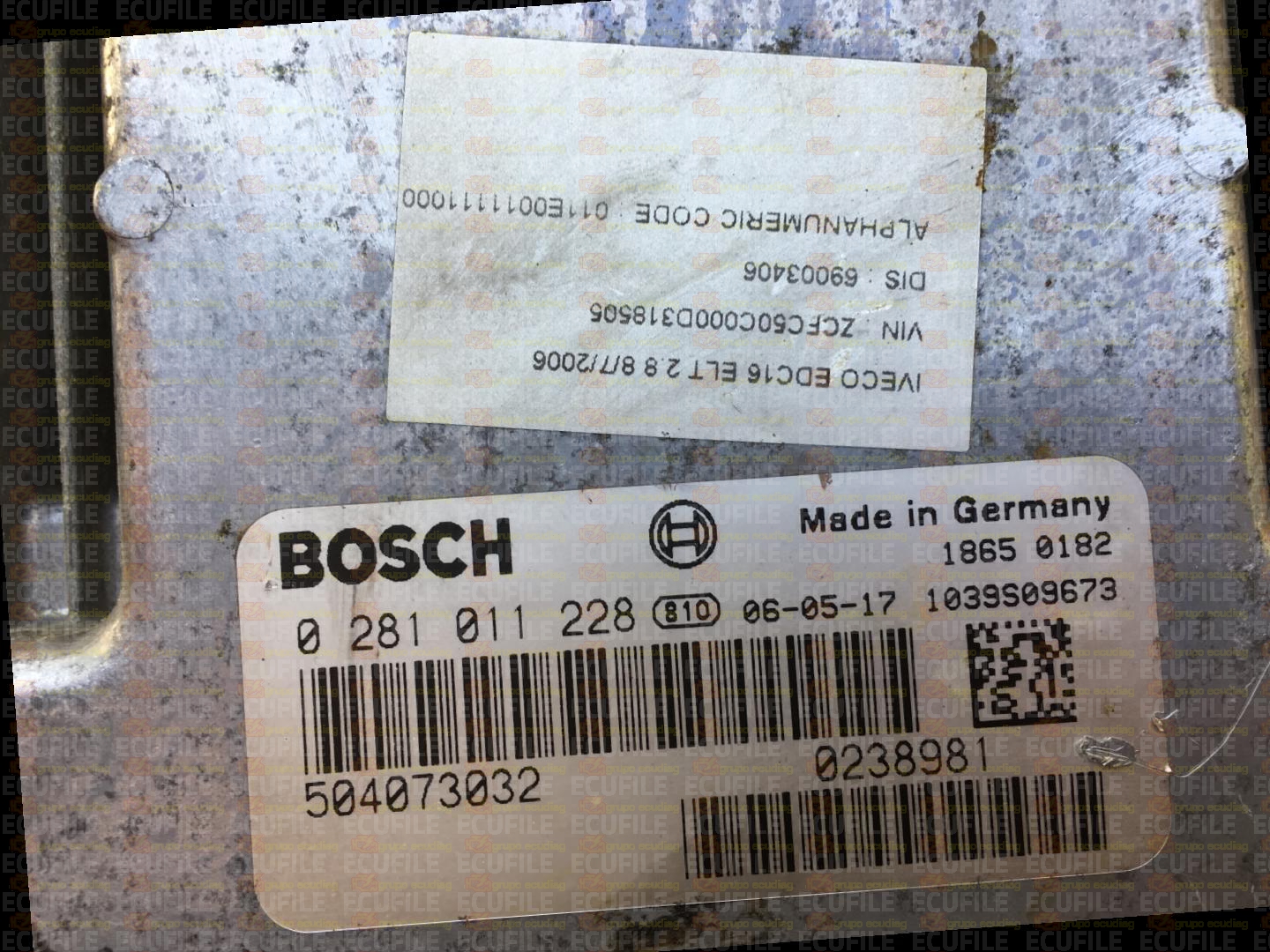 BOSCH EDC16C8-1.31 0281011228 IVECO DAILY 3.0 HPI 166HP 504073032 1037370676-T3PCVU25