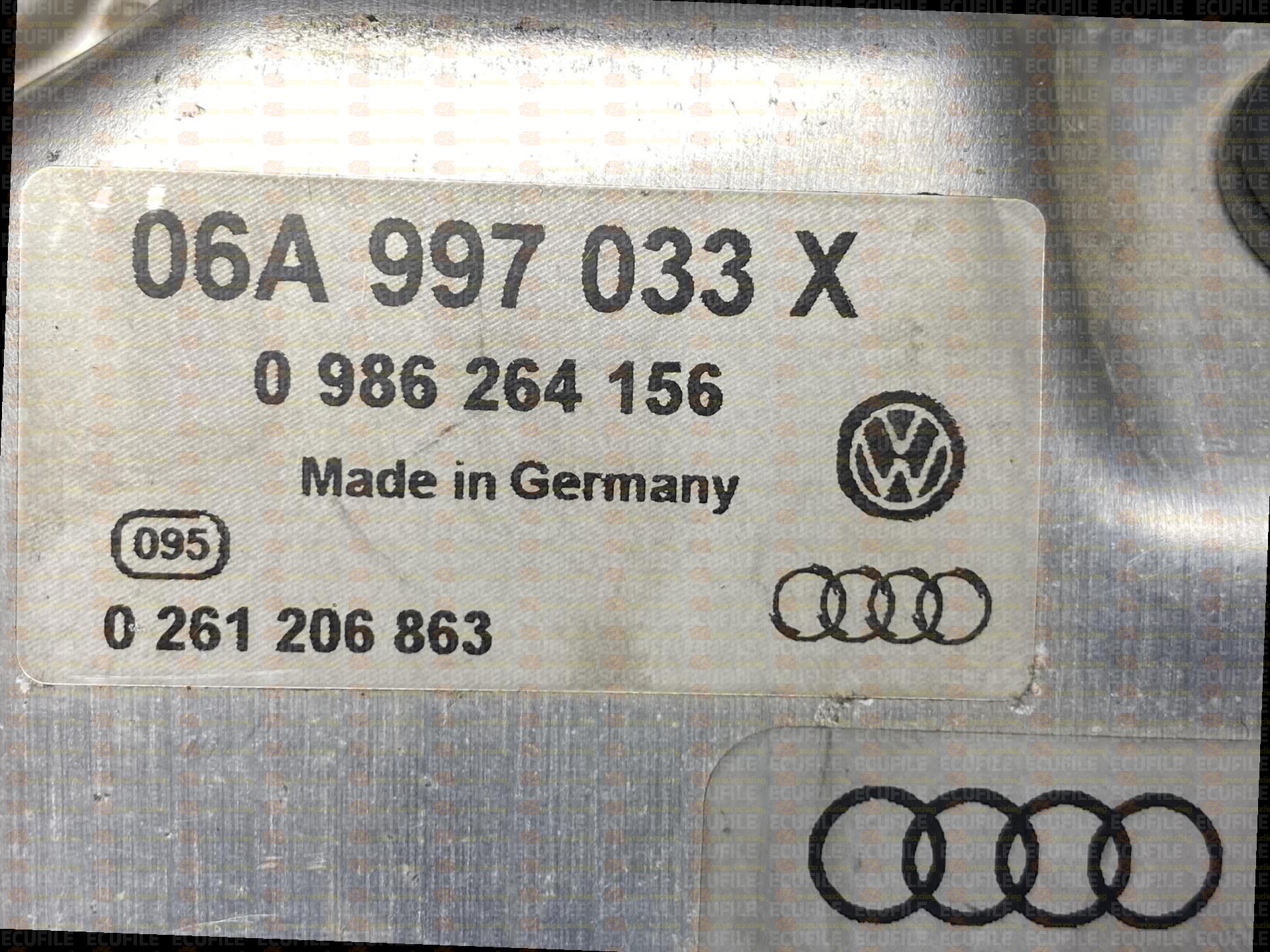 BOSCH ME7.5 0261206863 0986264156 AUDI A3 1.8 20V TURBO 150HP 06A906032DK 06A997033X 1037354597