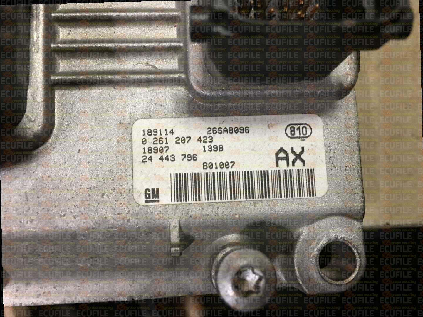 BOSCH ME7.6H4 0261207423 OPEL CORSA III C 1.2i 75HP 24443796 AX 1037367027