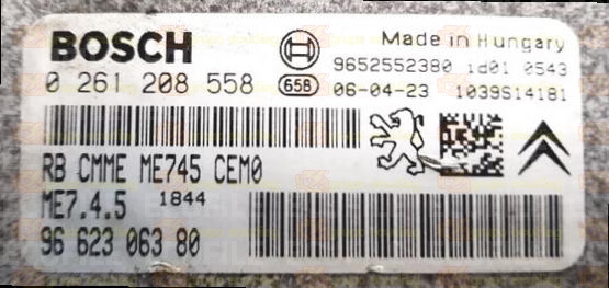 BOSCH ME7.4.5 0261208558 PSA 9662306380 EEPROM 95320
