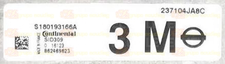 CONTINENTAL SID309 S180193166A NISSAN 237104JA8C 3M 