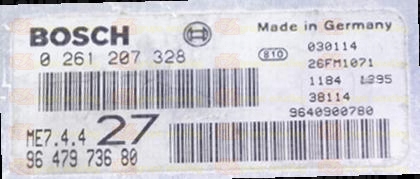 BOSCH ME7.4.4 0261207328 PSA 9647973680 EEPROM 95160