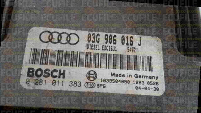 BOSCH EDC16U1-5.41 0281011383 AUDI A3 1.9 TDI 105HP 03G906016J 1037369261