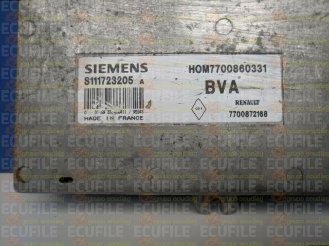 SIEMENS FENIX S111723205A RENAULT 7700872168 HOM7700860331 EEPROM MC68HC11