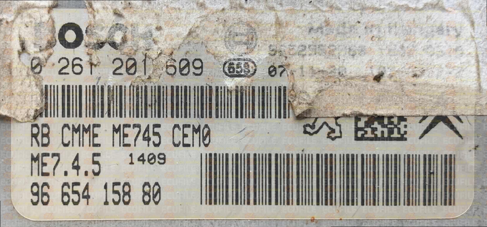 BOSCH ME7.4.5 0261201609 PSA 9665415880 EEPROM 95320