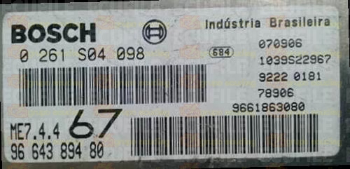 BOSCH ME7.4.4 0261S04098 PSA 9664389480 EEPROM 95160