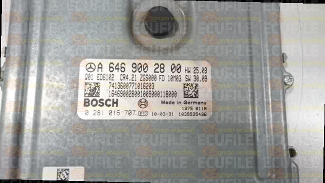 BOSCH EDC16CP31-8.21 0281016707 MERCEDES W639 VITO II VIANO I 109 2.2 CDI 95HP A6469002800 1037504070
