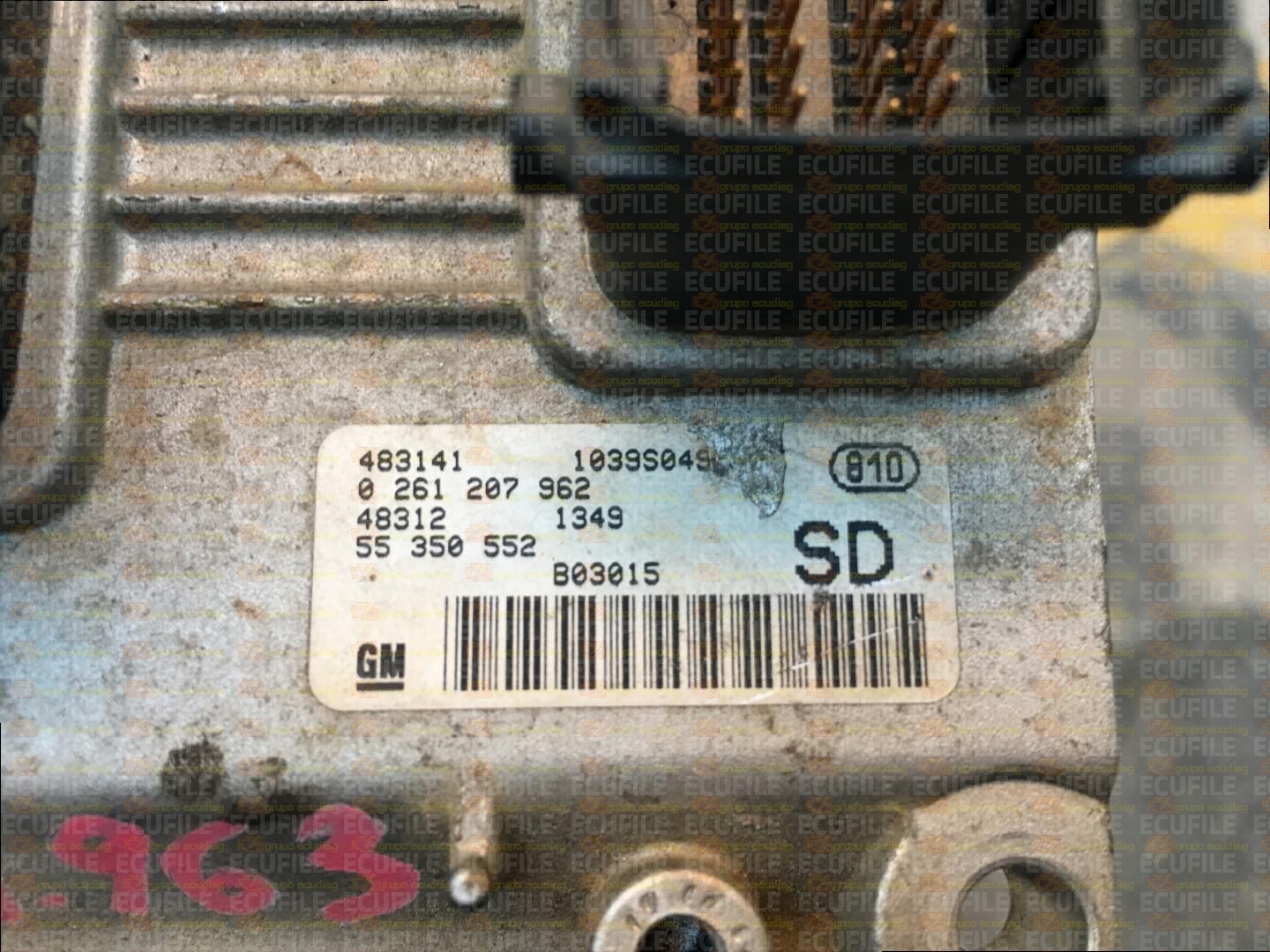 BOSCH ME7.6H4 0261207962 OPEL CORSA III C 1.2i 75HP 55350552 SD 1037370316