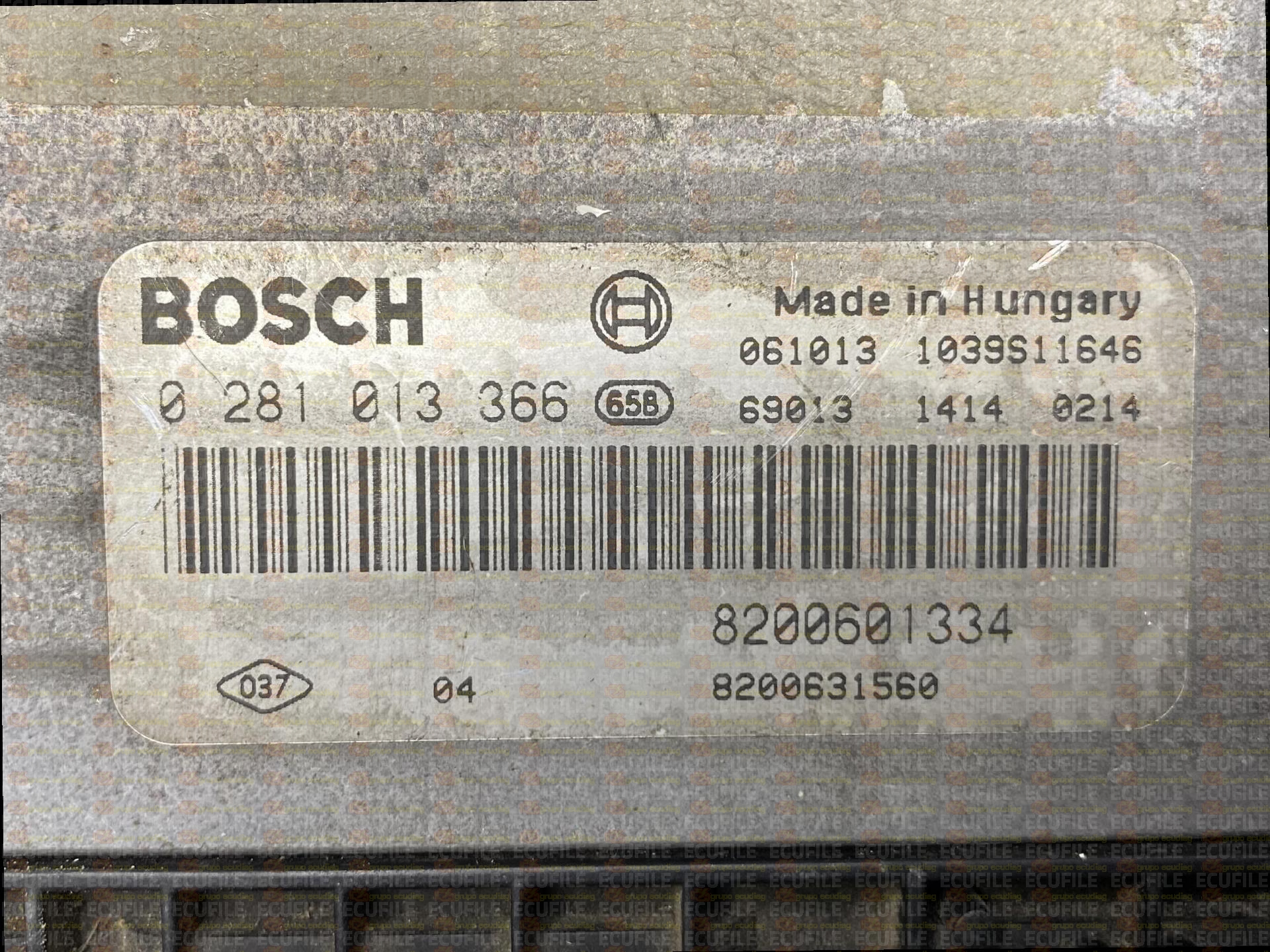BOSCH EDC16C3-10.23 0281013366 RENAULT MEGANE II SCENIC 1.9 DCI 130HP 8200601334 8200631560 1037389679-8200796804