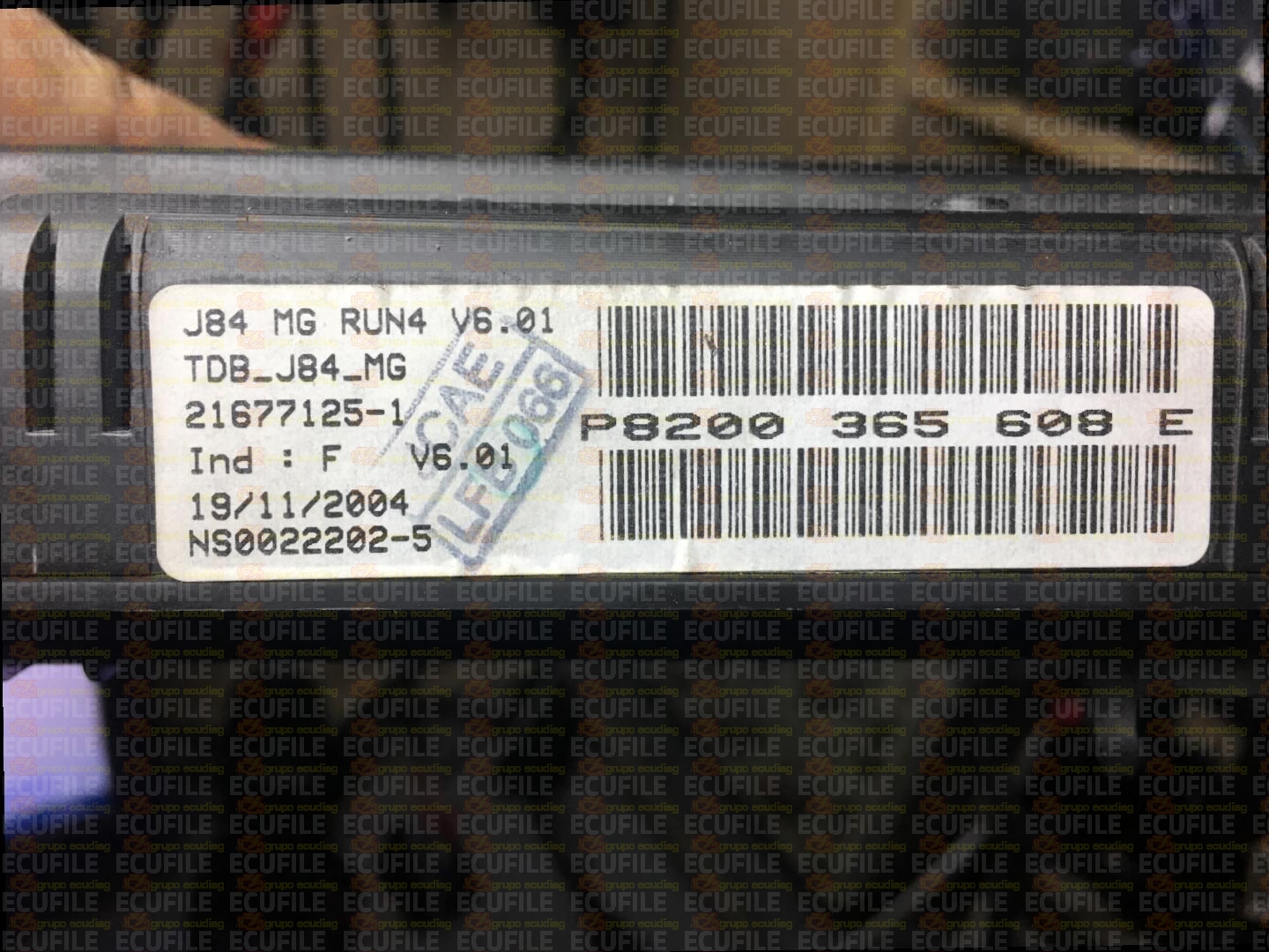 JOHNSON CONTROLS 21677125-1 RENAULT SCENIC II J84 P8200365608E